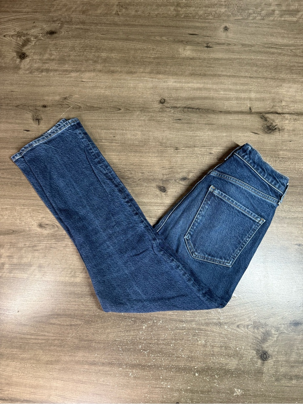 Agolde Los Angeles Riley Crop Button Fly Womens Denim Dark Jeans 26